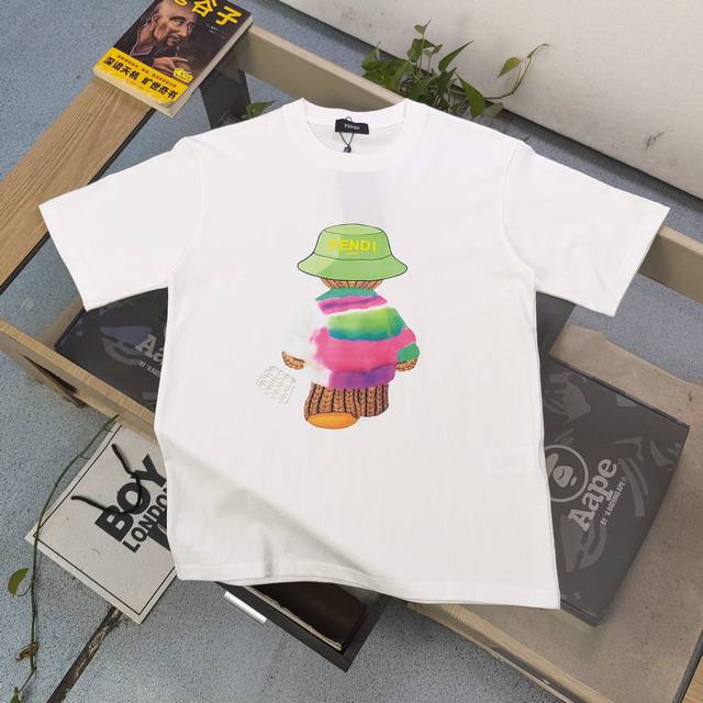 2025 New Fendi Fendi Crayon Little Boy Logo Letter Printed Casual Couple Short S