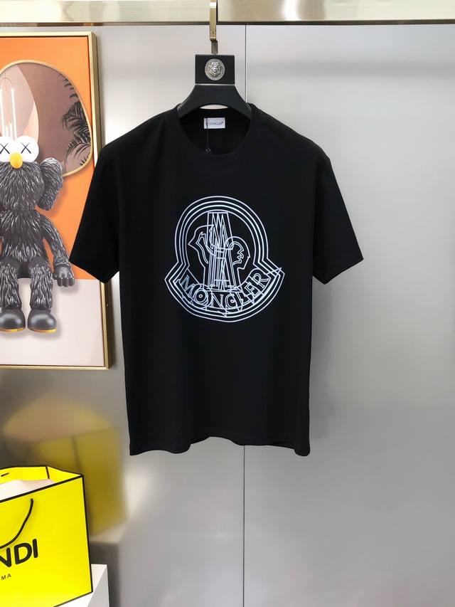 M*Ncler Moncler 2025 early spring new original men's round neck short-sleeved T-