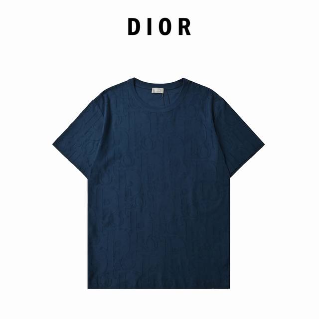 Dior Obliave short sleeves with full print jacquard letters Customized Dior jacq