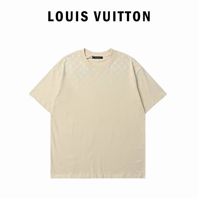 Louis Vuitton Louis Vuitton shoulder full print gradient short sleeves Original
