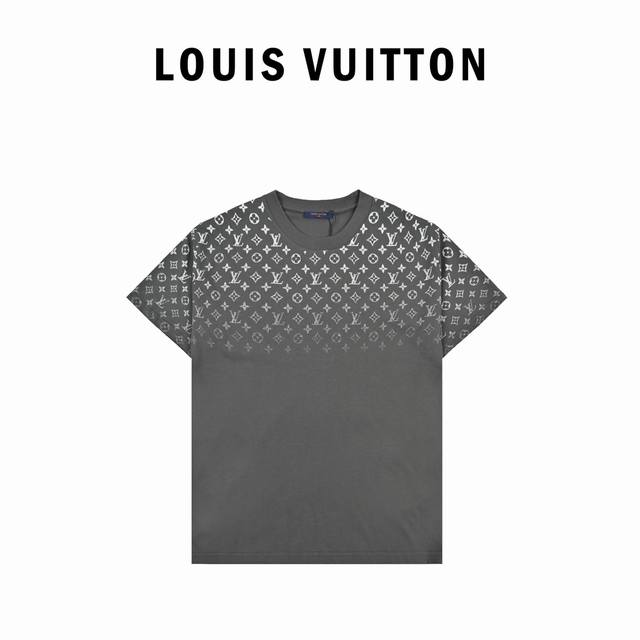 Louis Vuitton 22Ss gradient full print old flower print short sleeves uses a spe