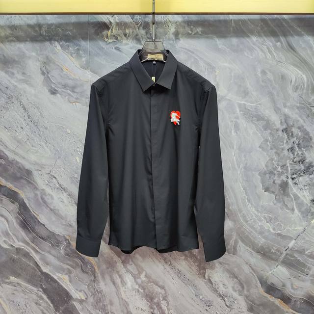 BURBERRY 2025 Spring/Summer new long-sleeved shirt, high-end version! Custom-mad