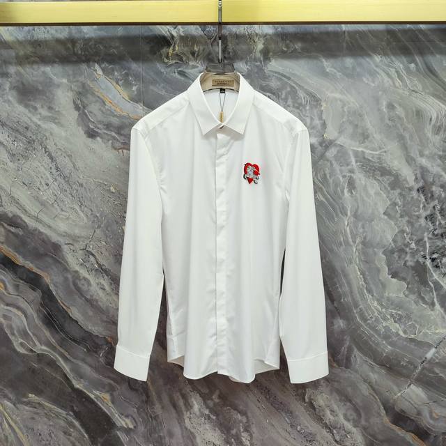 BURBERRY 2025 Spring/Summer new long-sleeved shirt, high-end version! Custom-mad
