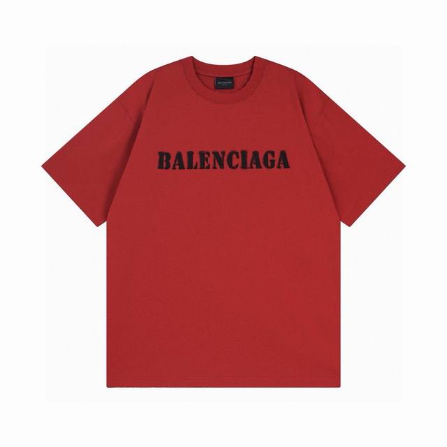 Balenciaga Paris family 2025 Ss new letter logo printed short-sleeved T-shirt Th