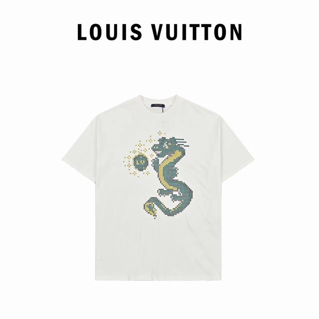 Louis Vuitton 24Ss Limited Edition Dragon Year Printed Short Sleeves Limited Edi