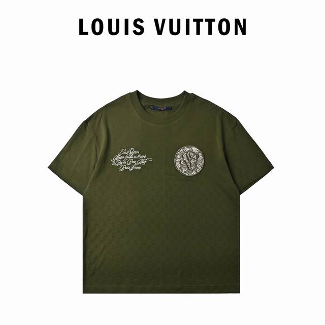 Louis Vuitton 25Ss pique embroidery short sleeves First-time original purchase a