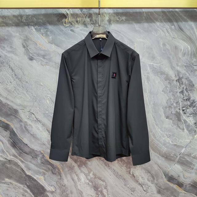 M*Ncler Moncler 2025 Spring and Summer new long-sleeved shirt, high-end version!