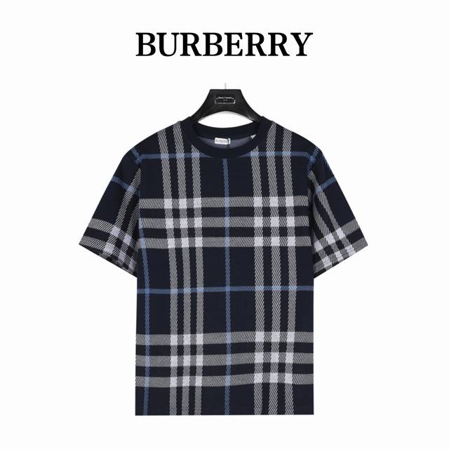 Burberry Burberry plaid knitted suit short-sleeved T-shirt Original short-sleeve