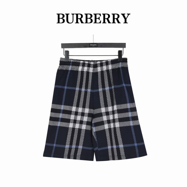 Burberry Burberry plaid knitted suit shorts Original shorts 5900, 72% wool 28% c