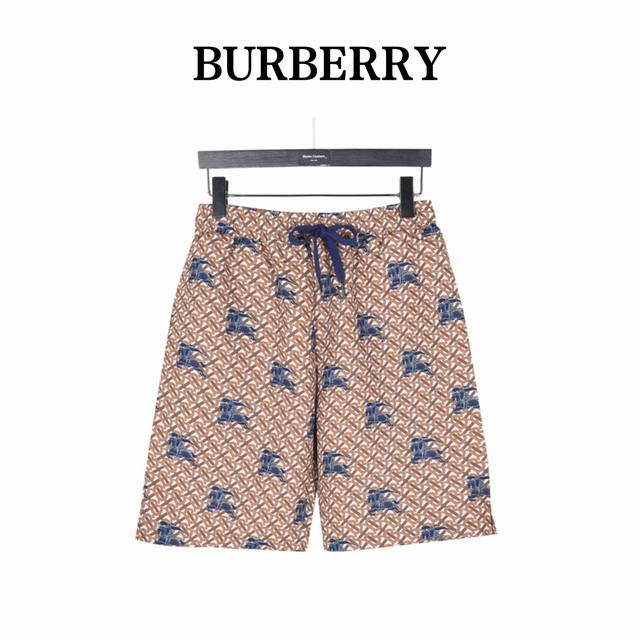 Burberry Burberry full print horse shorts A new aesthetic inspiration and fun de