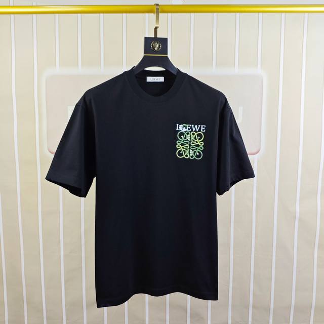 L*Ewe 2025 original men's round neck short-sleeved T-shirt from Loewe, exclusive