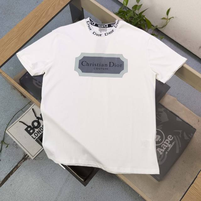 High version 2025 new Dior Dior letter ribbon patchwork collar classic Logo pat