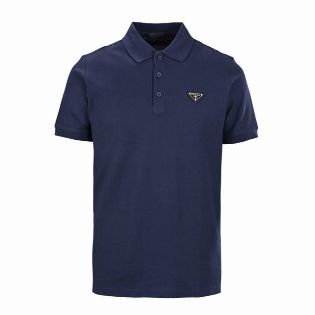 Prada Prada Prd short-sleeved Polo shirt with triangle logo on the hem Original