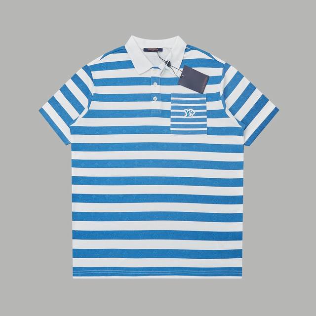 Top version Louis Lv 25Ss early spring new short-sleeved dark pattern jacquard p