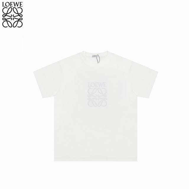 Loewe 24Ss dark pattern same color embroidered short sleeves The fabric has been