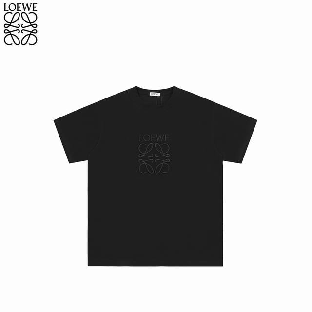 Loewe 24Ss dark pattern same color embroidered short sleeves The fabric has been