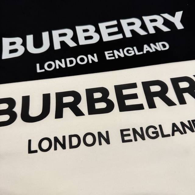 Burberry Burberry's new spring and summer classic big logo couple short-sleeved