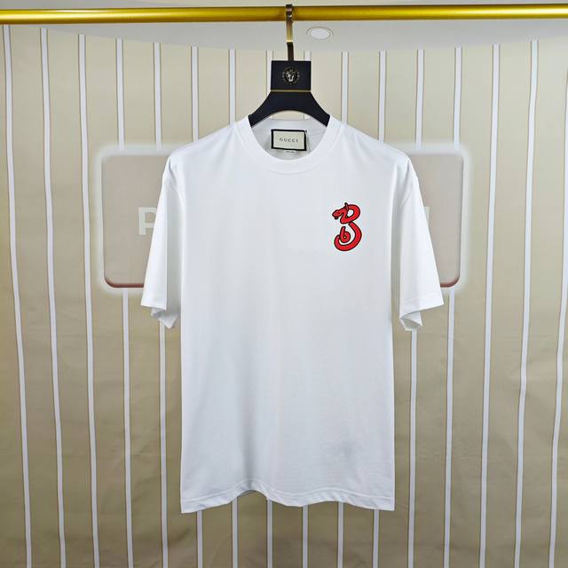 G*Cci Gucci 2025 original men's round neck short-sleeved T-shirt, exclusive for