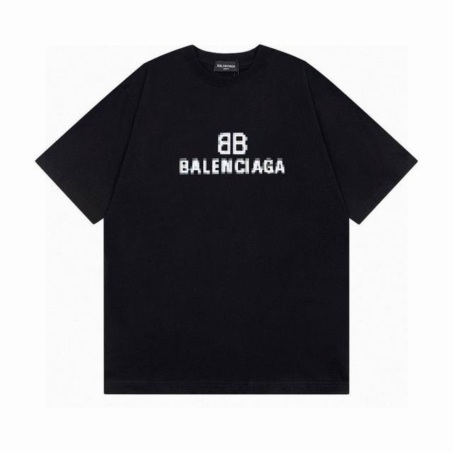 Balenciaga 2025 Ss classic phantom Bb direct printing short-sleeved T-shirt The