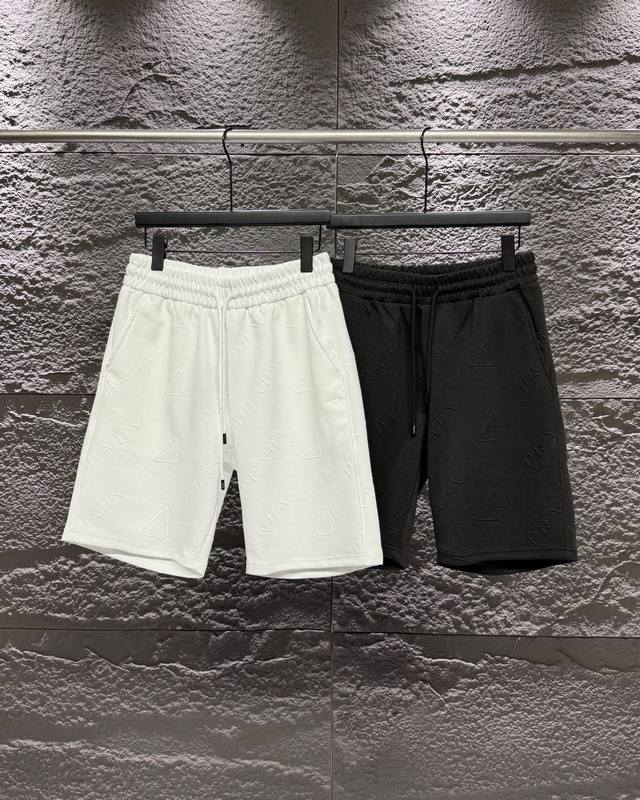 High quality Prada 3D embossed jacquard shorts! exclusive new product, custom em
