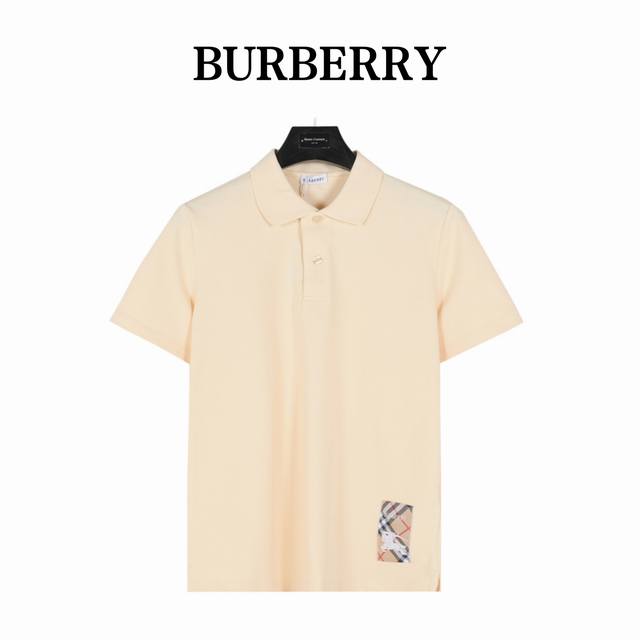Burberry Burberry Bbr Hem patch warhorse short-sleeved Polo shirt The front pane