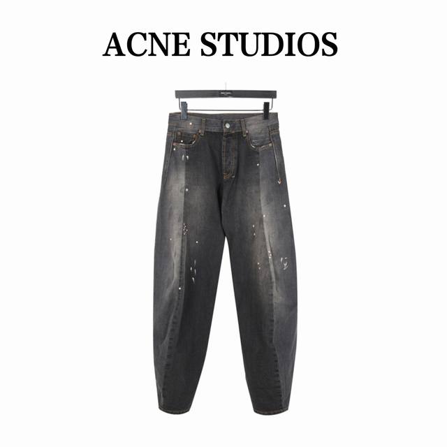 Acnestudios 25 new washed hand-painted ink-splashed jeans Official website quali