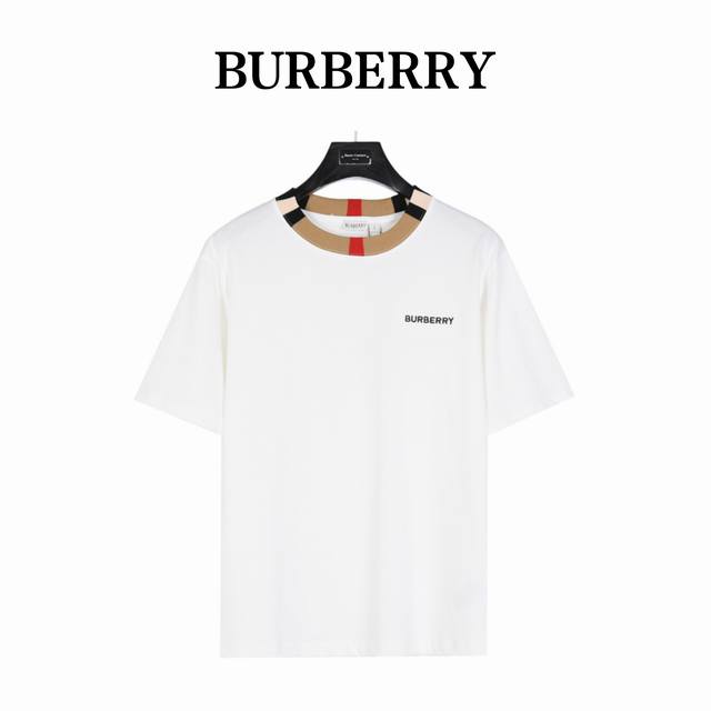 Burberry Burberry collar ribbon splicing short sleeves All details are perfectly
