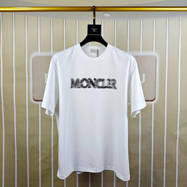 M*Ncler Moncler 2025 early spring new original men's round neck short-sleeved T-