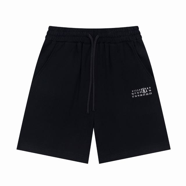 High version Maisonmargiela Margiela digital embroidered shorts, unisex. 10,000