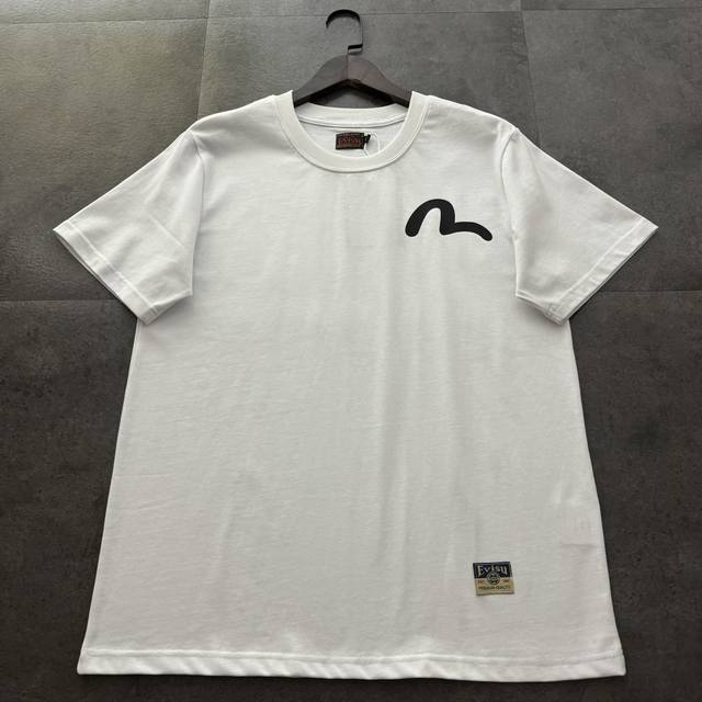 Evisu Fushen 2025 summer style mythical beast Bai Ze printed short-sleeved T-shi