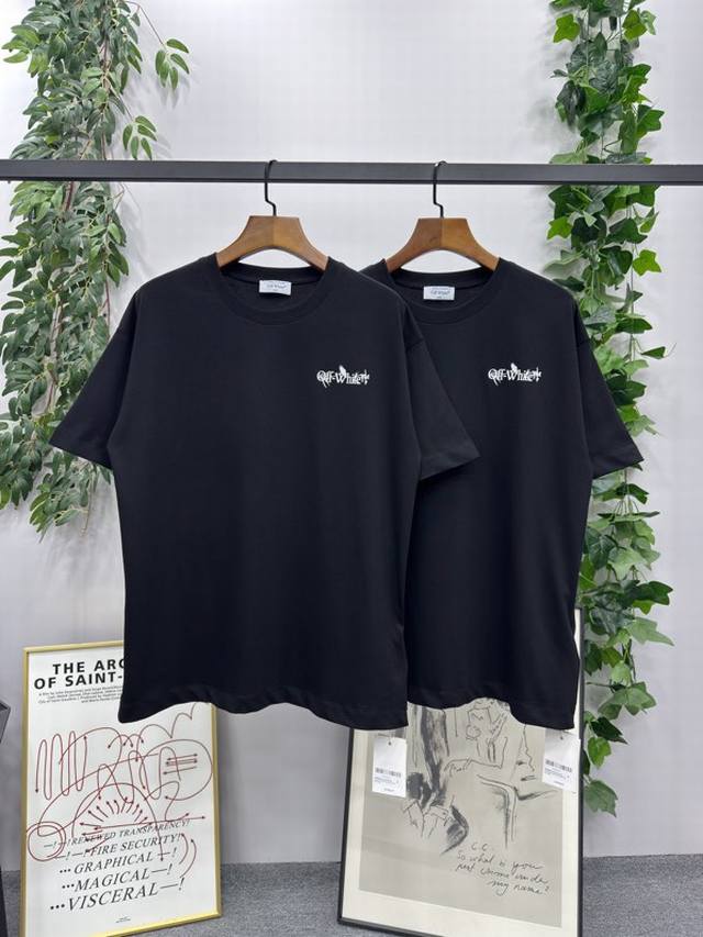 2025Ss new spring and summer Brand: Off-White Tulip Arrow Short-sleeved T-shirt!