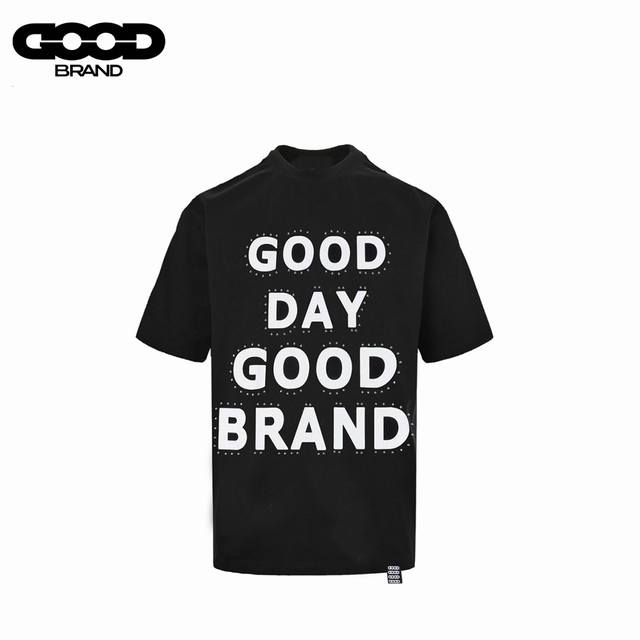 Goodbrand 25Ss Allday rivet crack print loose short sleeves It is made of custom