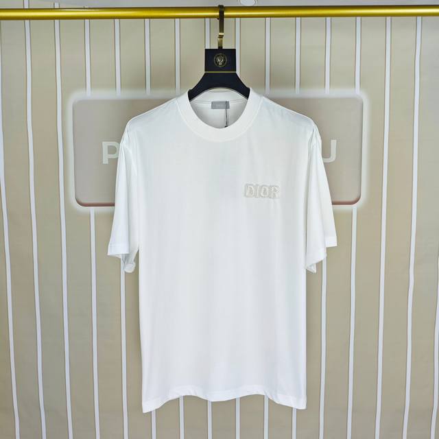 D*Or Dior 2025 spring and summer new original men's round neck short-sleeved T-s