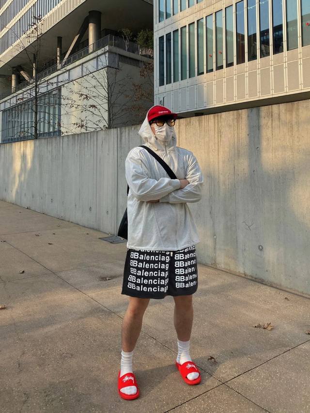 Balenciaga25 summer letters printed sports mesh shorts Balenciaga summer shorts