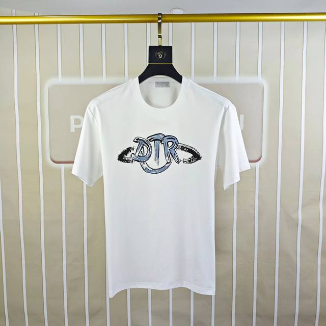 D*Or Dior 2025 spring and summer new original men's round neck short-sleeved T-s