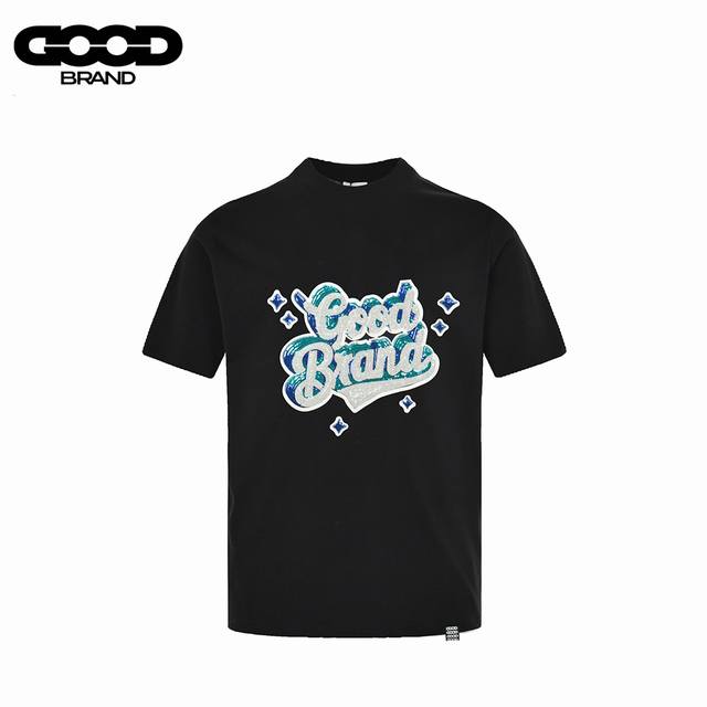 Goodbrand 25Ss three-dimensional star sequin high-end short-sleeved T-shirt It u