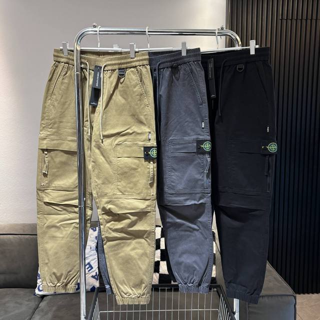 Stone Island Stone Island summer new style overalls with multi-pocket functional