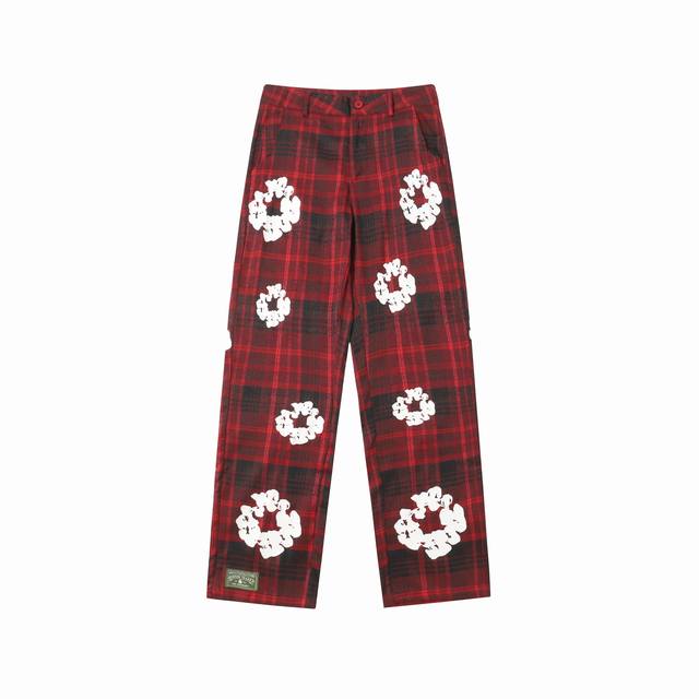 8613 Denim Tears Kapok European and American trendy brand high quality plaid lon