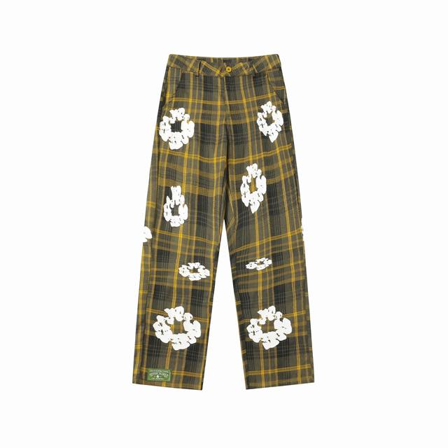 8613 Denim Tears Kapok European and American trendy brand high quality plaid lon