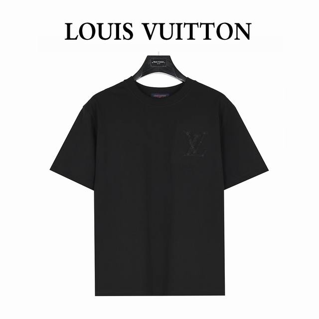 Louis Vuitton 25Ss dark pattern three-dimensional large logo rope embroidery sho
