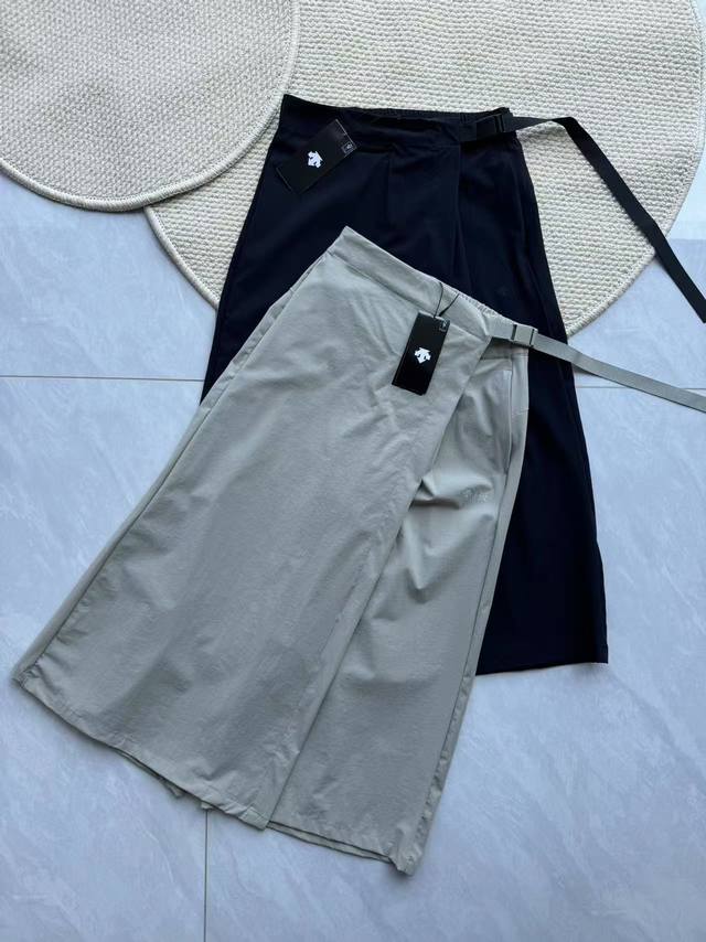 Descente Urban Commuter Series Women's Loose Drape Wide-leg Skirt Pants Summer T