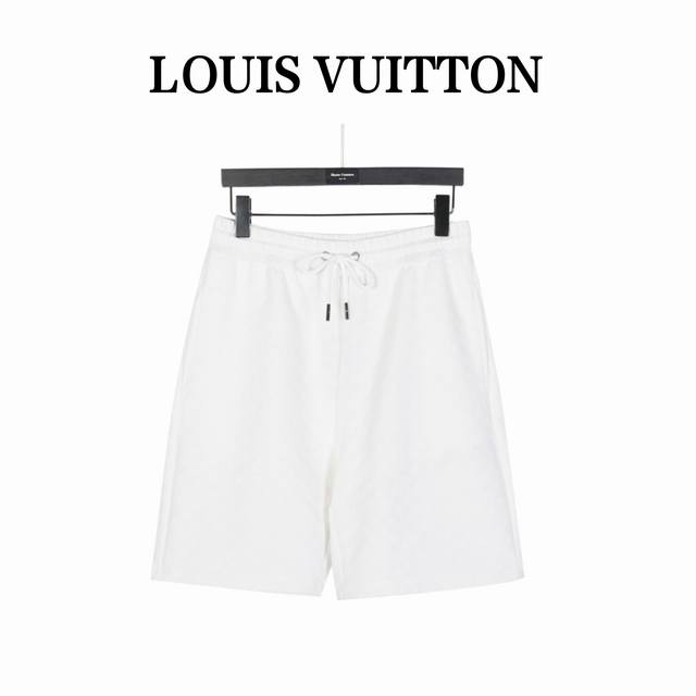 Louisvuitton Louis Vuitton Lvlogo checkerboard flocked shorts Differentiate from