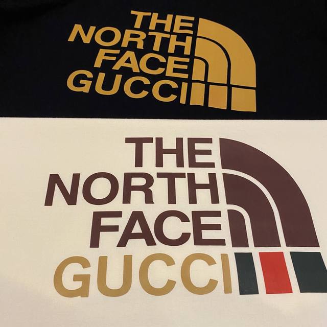 Gucci New North Face co-branded letter print logo casual versatile couple short-
