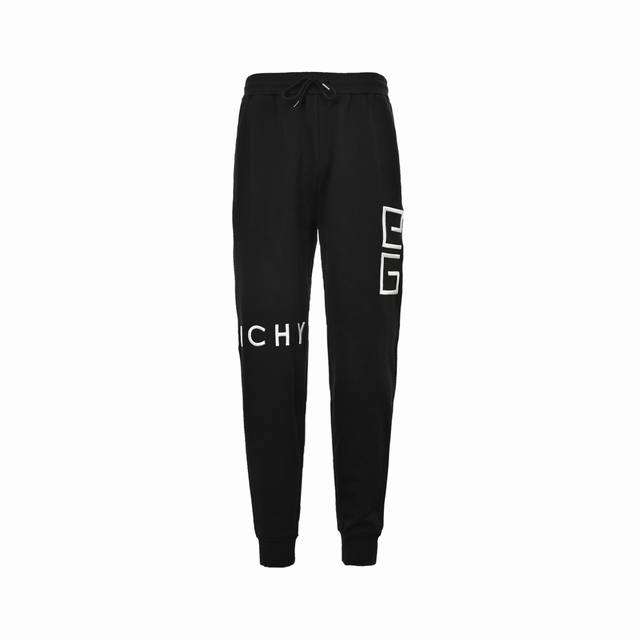 Givenchy Givenchy embroidered four-square trousers Customized 400g double yarn t