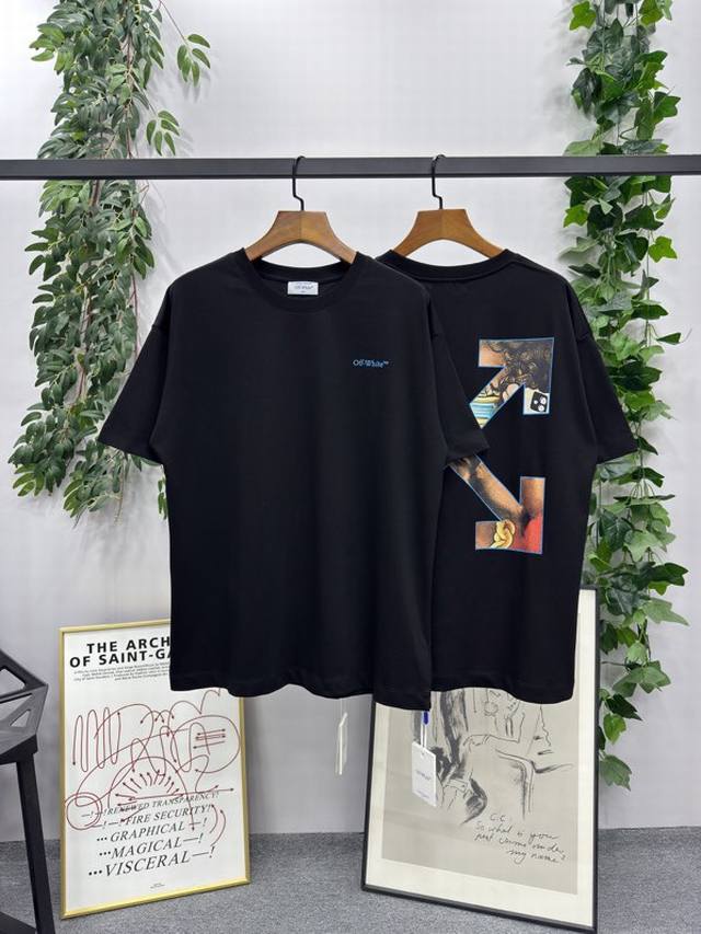 25Ss new spring and summer product Brand: Off-White Portrait arrow short-sleeved