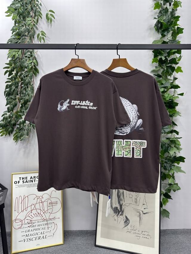 25Ss new spring and summer product Brand: Off-White crocodile letter foam short-