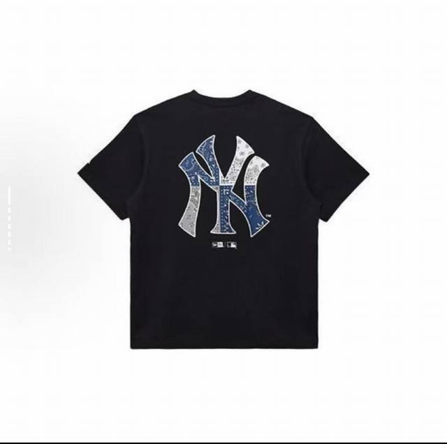 Style 615 New Era Mlb Logo printed round neck sports short-sleeved T-shirt for