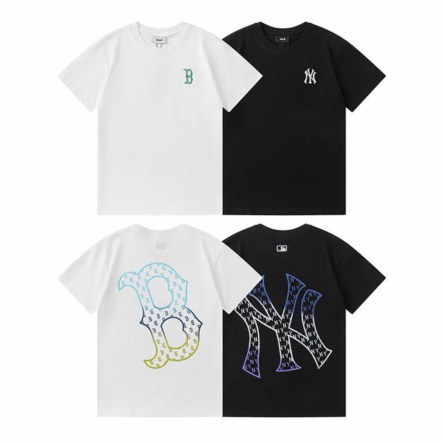 Style No. 618 Counter short-sleeved Ny gradient letters men and women casual lo
