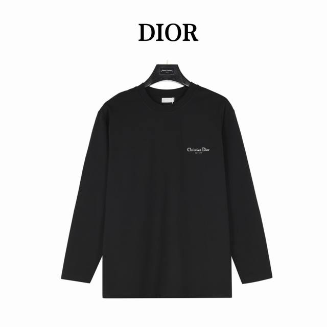 Dior Dior classic front and back printed letter long sleeves is made of custom f