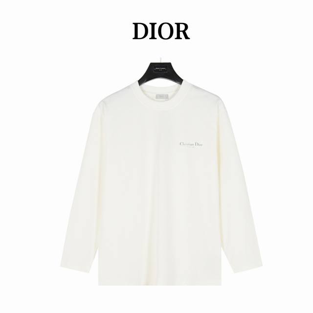 Dior Dior classic front and back printed letter long sleeves is made of custom f